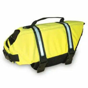 Paws Aboard Neon Yellow Dog Life Jacket (Fido Pet)