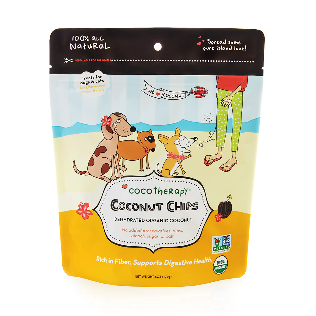 Organic Coconut Chips – Raw Coconut for dogs, cats, birds